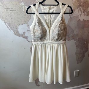 Gianni Bini Mini Cocktail Dress with Cutout Detail Size M